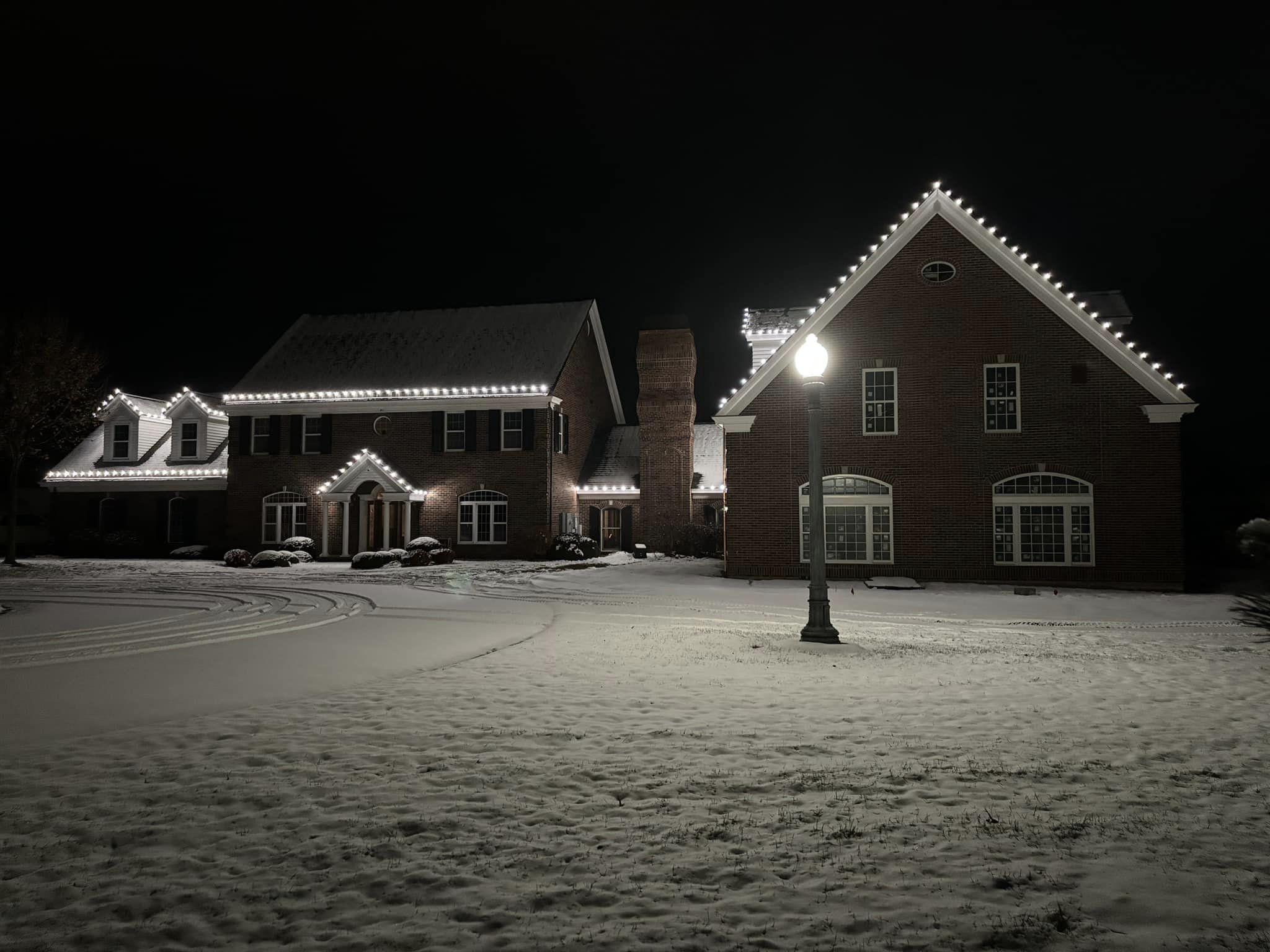 christmas light installation