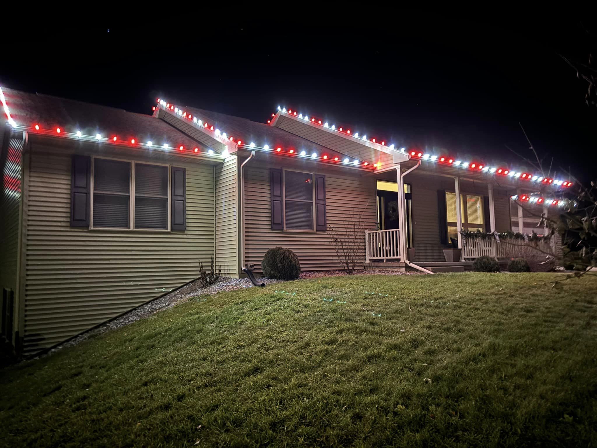 christmas light installation